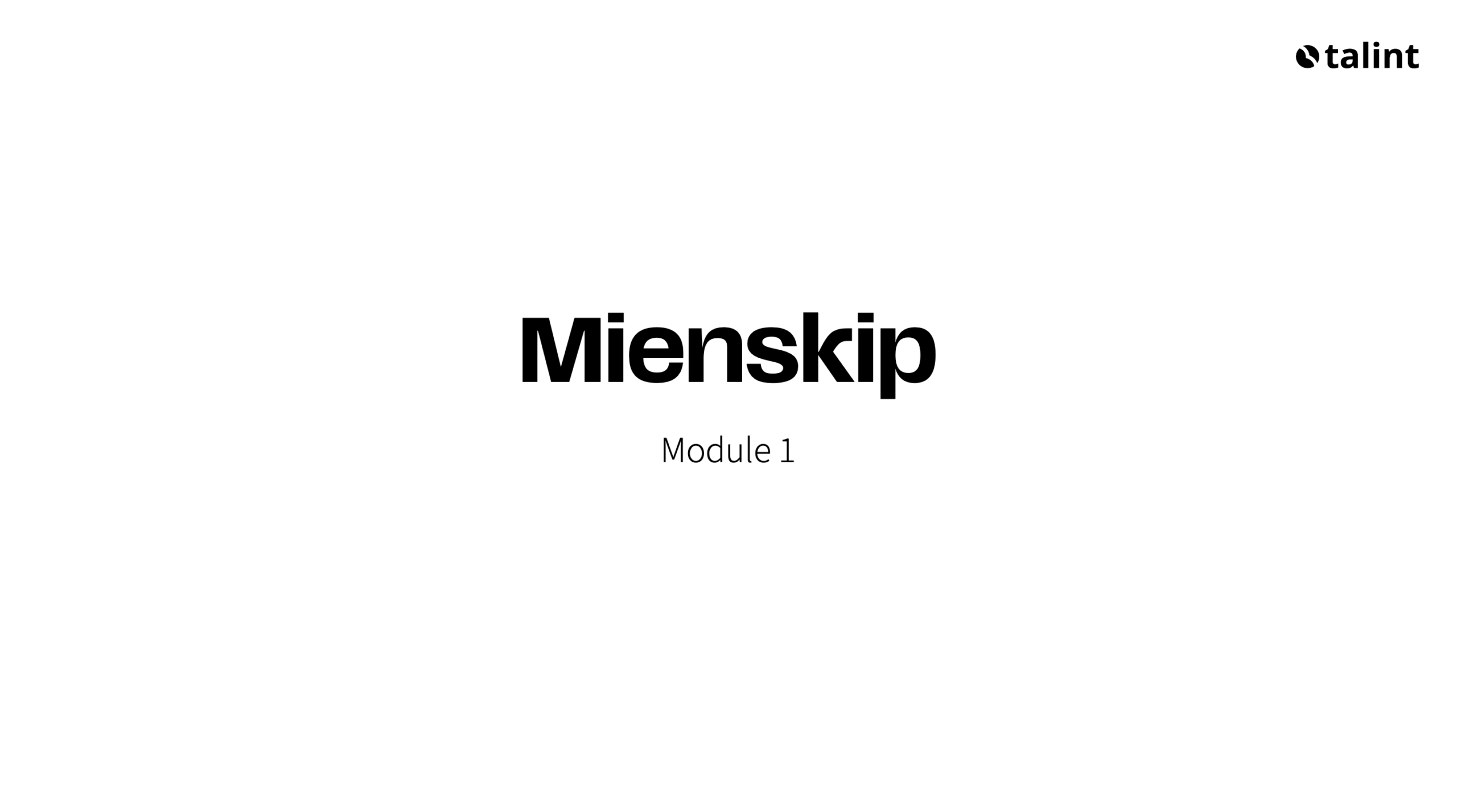 Module – Mienskip